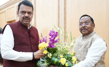 कृषि मंत्री नेताम ने महाराष्ट्र के मुख्यमंत्री देवेन्द्र फडणवीस से की सौजन्य मुलाकात