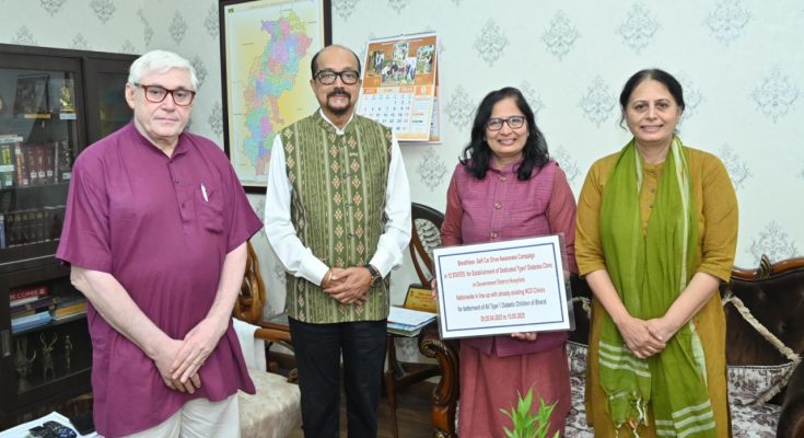 मधुमेह बीमारी के प्रति जागरूकता अभियान को राज्यपाल डेका ने दिखाई हरी झंडी