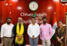 भारत भाग्य विधाता फिल्म के लेखक-निर्देशक मनोज तापड़िया तथा फिल्म निर्माता आदि शर्मा ने की छत्तीसगढ़ टूरिज्म बोर्ड के एमडी विवेक आचार्य से सौजन्य मुलाकात