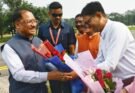 रायगढ़ पहुंचने पर मुख्यमंत्री साय का हुआ भव्य स्वागत