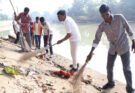 रामपुर आश्रम में जनभागीदारी से चला सेवा संकल्प के साथ स्वच्छता अभियान