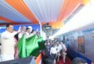 केंद्रीय रेल मंत्री अश्विनी वैष्णव और मुख्यमंत्री विष्णु देव साय  ने रावघाट – रायपुर एवं रायपुर – कुरूद यात्री रेल सेवाओं को दिखाई हरी झंडी